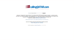 Desktop Screenshot of callingqatar.com
