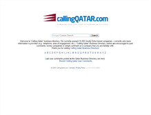 Tablet Screenshot of callingqatar.com